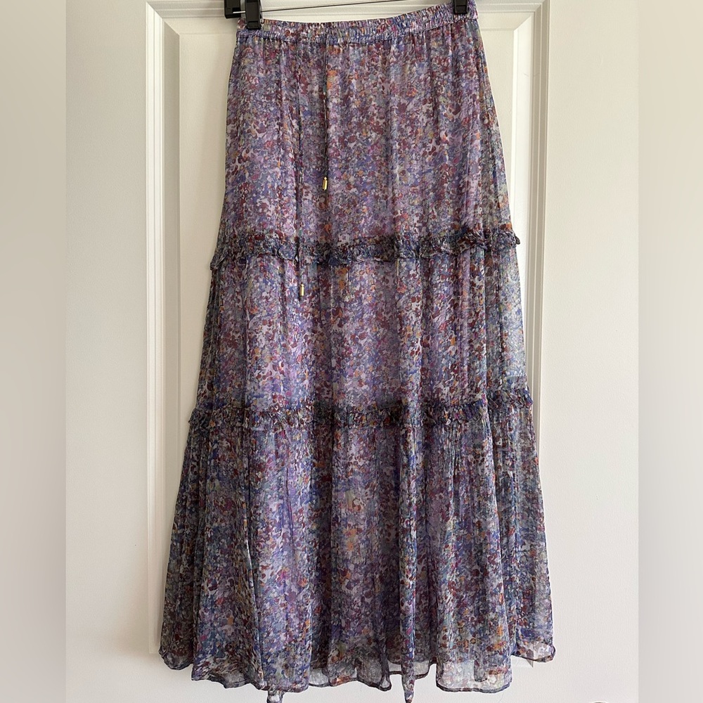 Purple Anthropologie maxi skirt